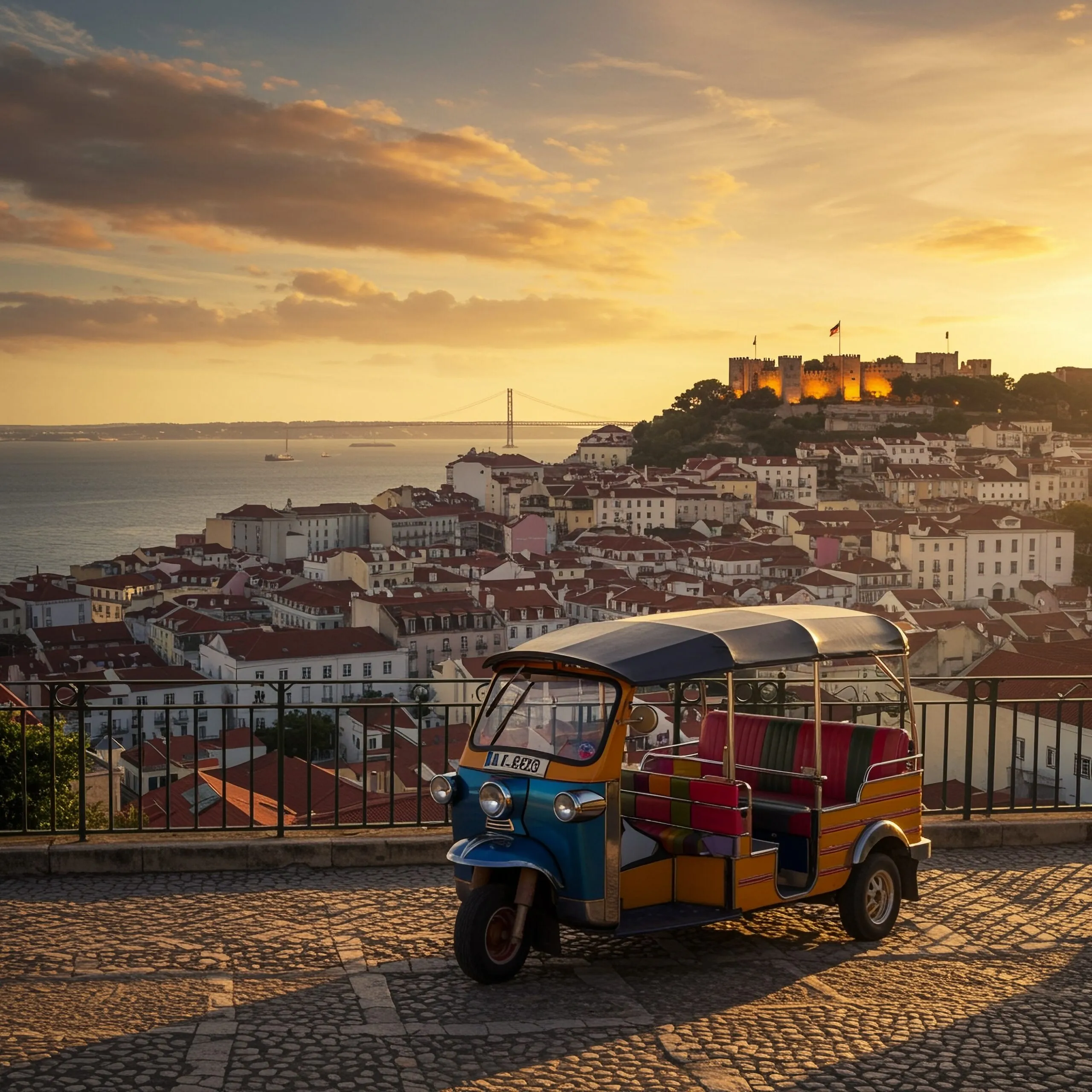 Lisbon Sunset Tuk Tuk Tour – 1.5 Hours